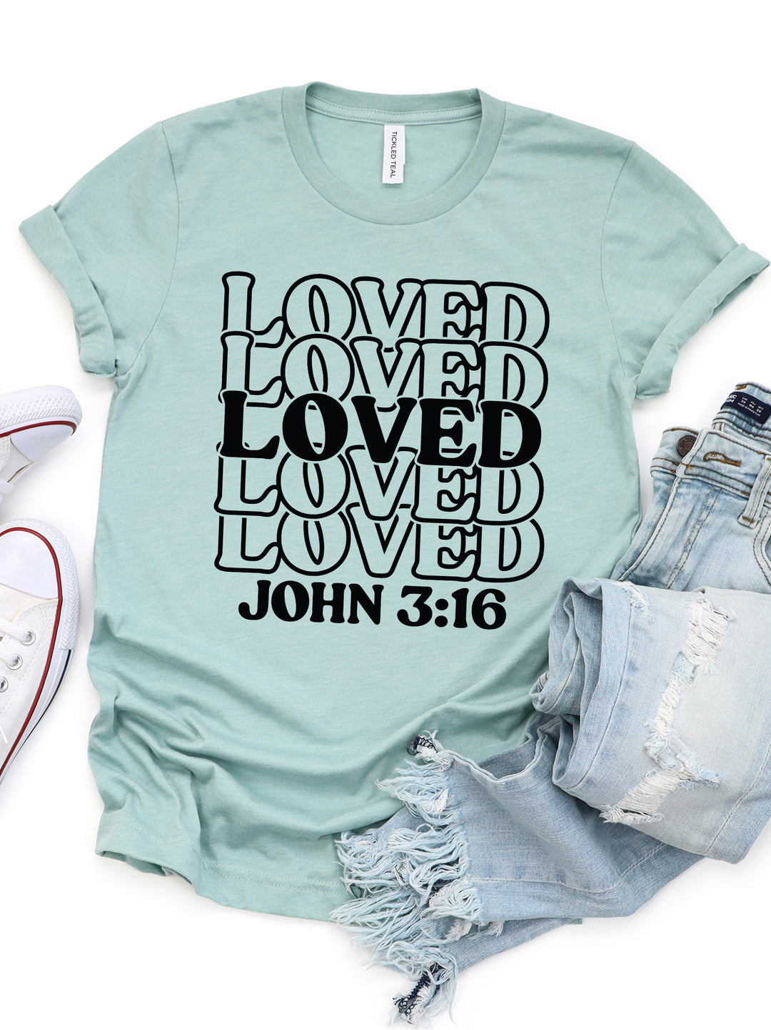 Loved John 3:16 Graphic Tee