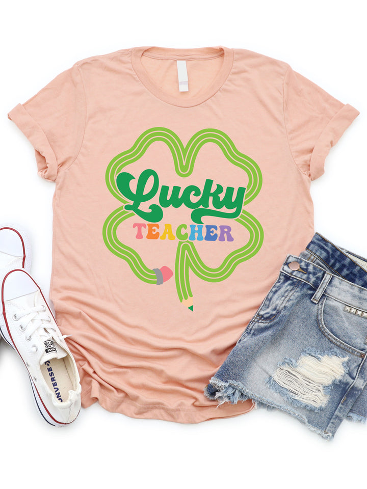 Lucky Teacher Graphic Tee