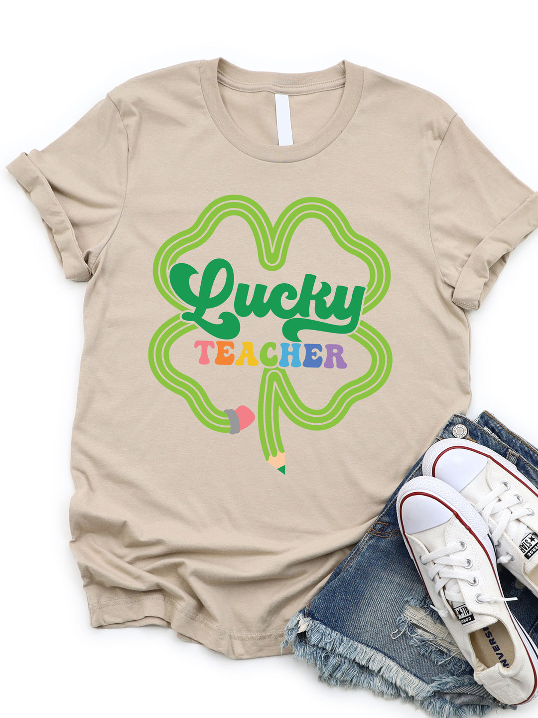 Lucky Teacher Graphic Tee