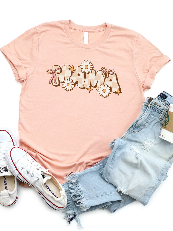 Mama Diasy Bow Graphic Tee