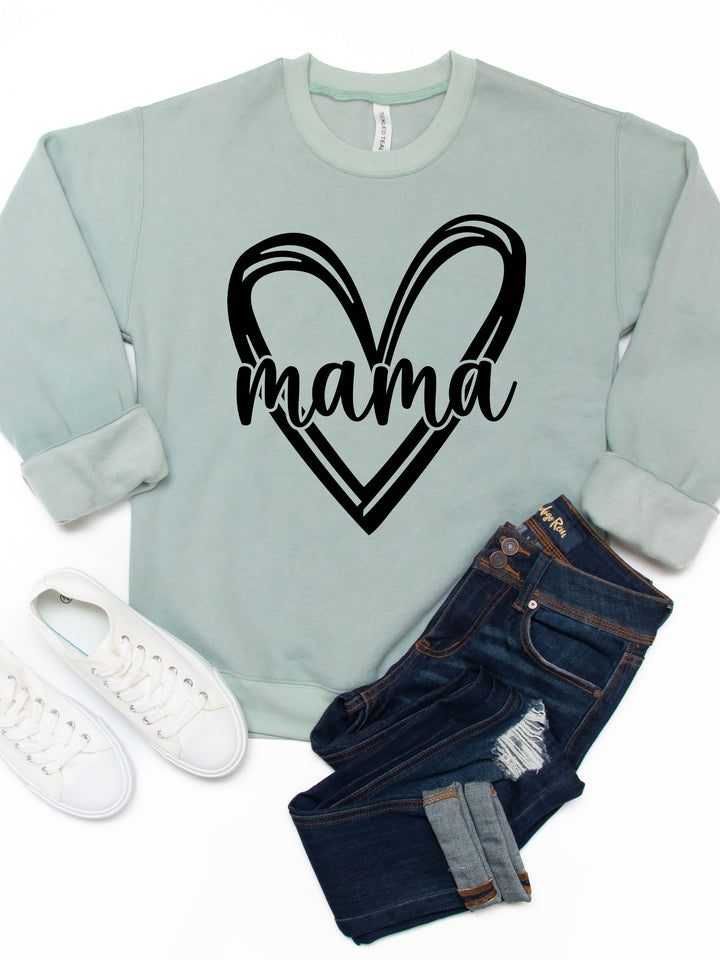 Mama Heart Graphic Sweatshirt