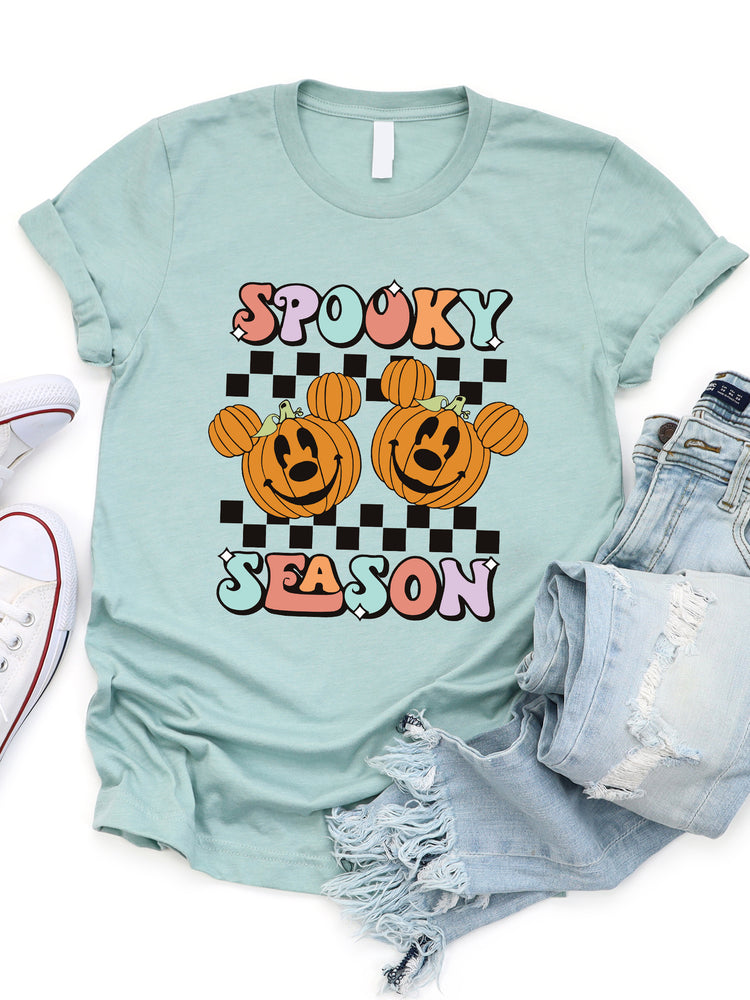 Spooky Season Mouse Ear Pumpkin Graphic Tee