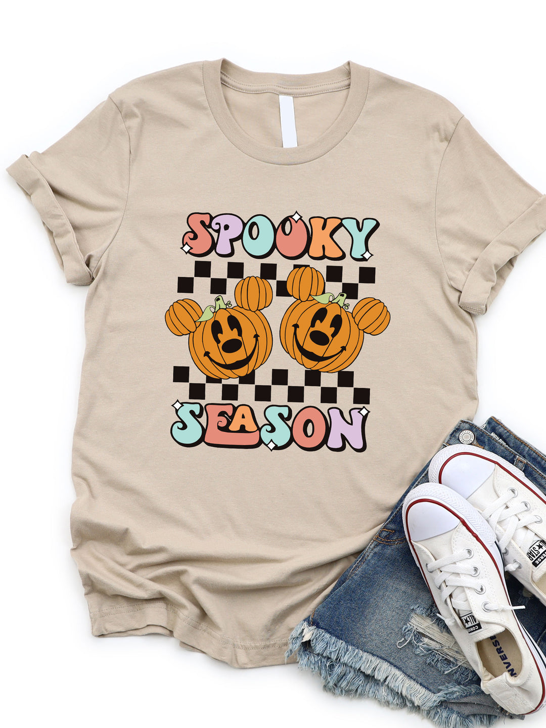 Spooky Season Mouse Ear Pumpkin Graphic Tee