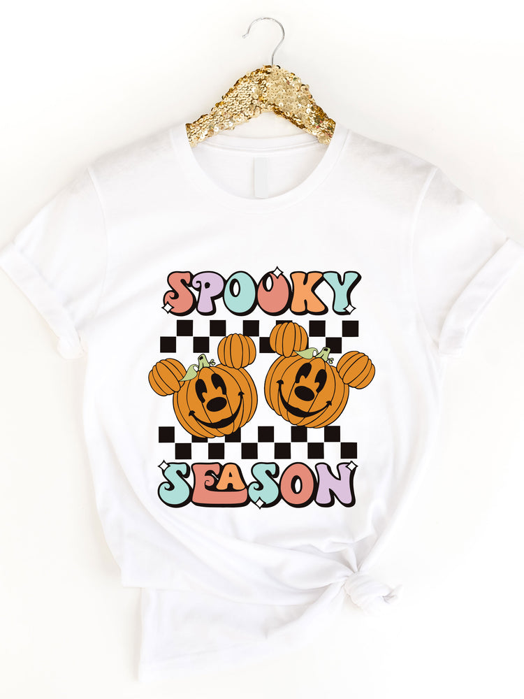Spooky Season Mouse Ear Pumpkin Graphic Tee