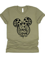Minnie Teach Love Inspire Graphic Tee