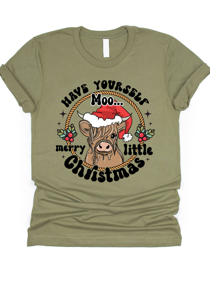 Moo Merry Christmas Graphic Tee