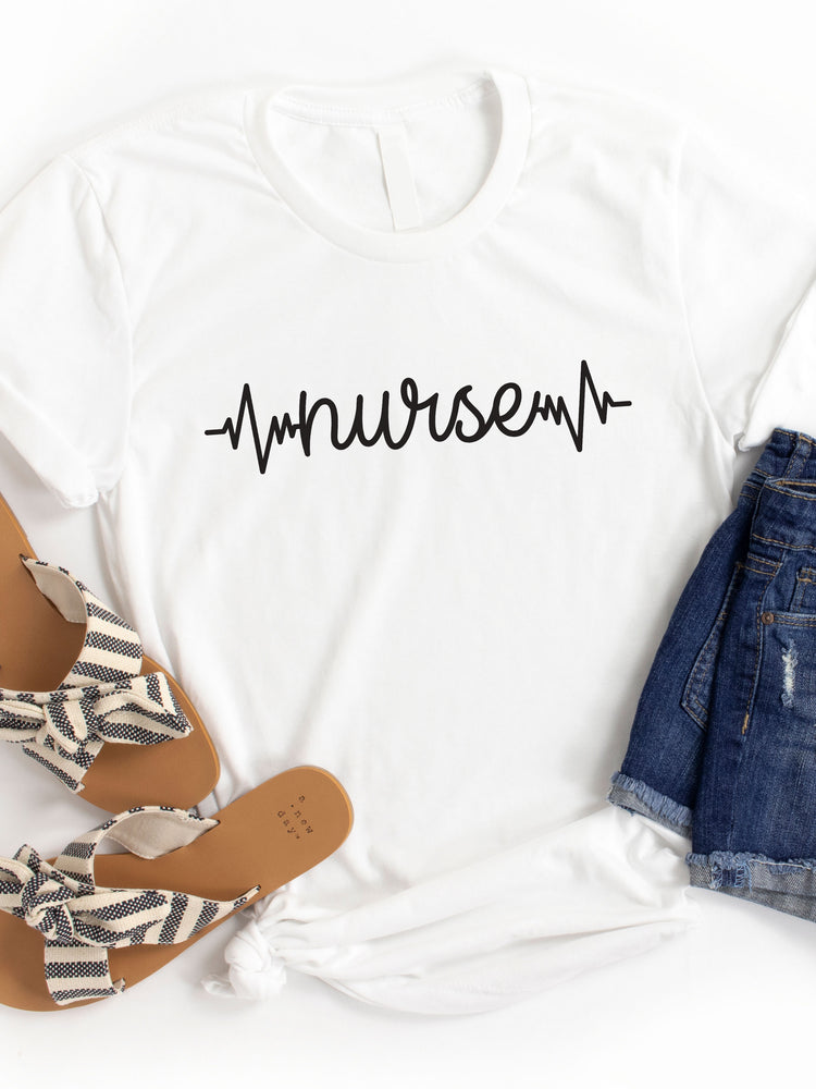 Nurse Heartbeat Graphic Tee