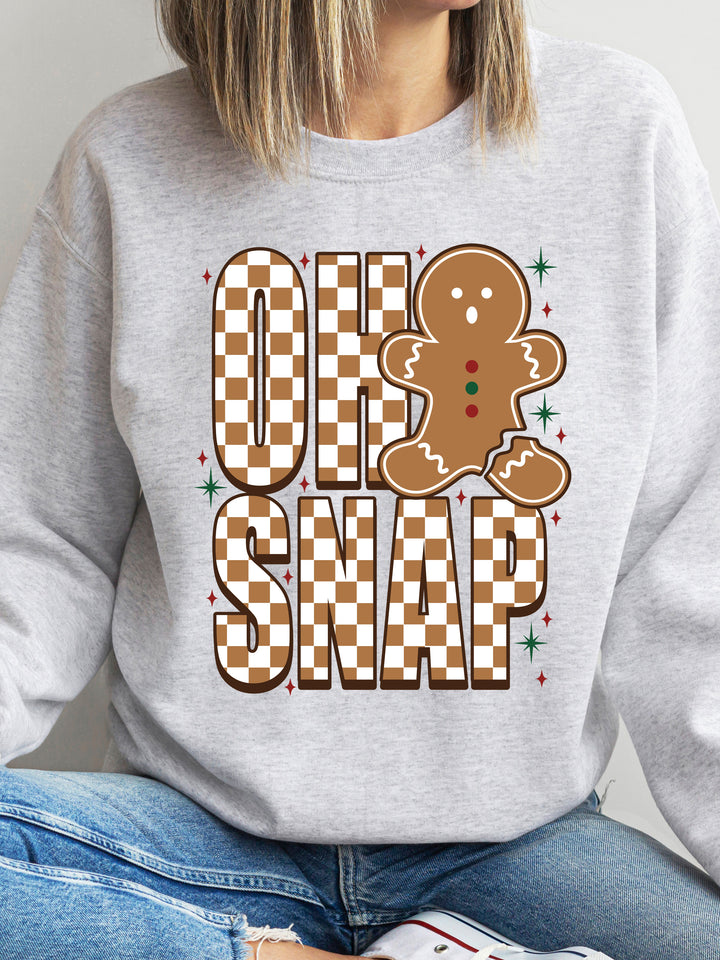 Oh Snap Gingerbread Graphic Sweatshirt