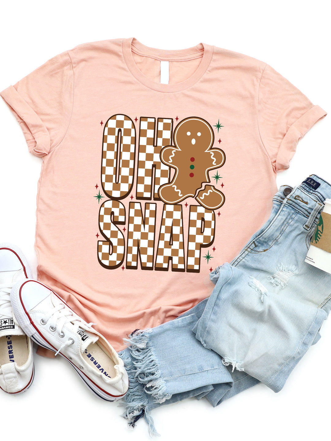 Oh Snap Gingerbread Christmas Graphic Tee