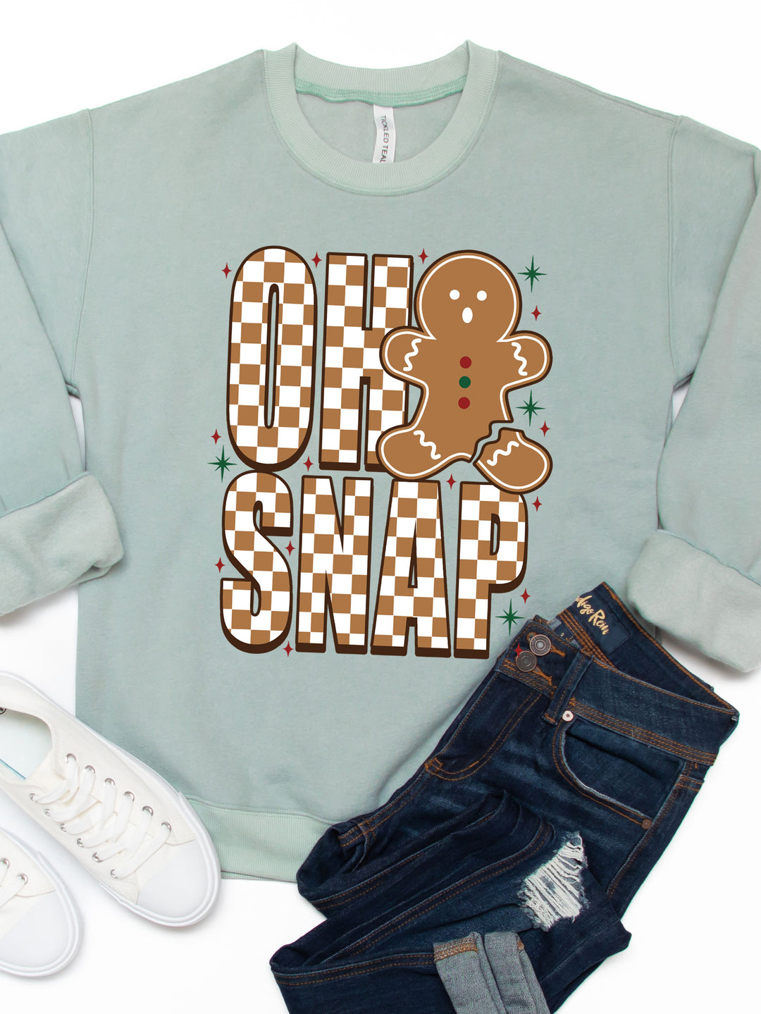 Oh Snap Gingerbread Graphic Sweatshirt