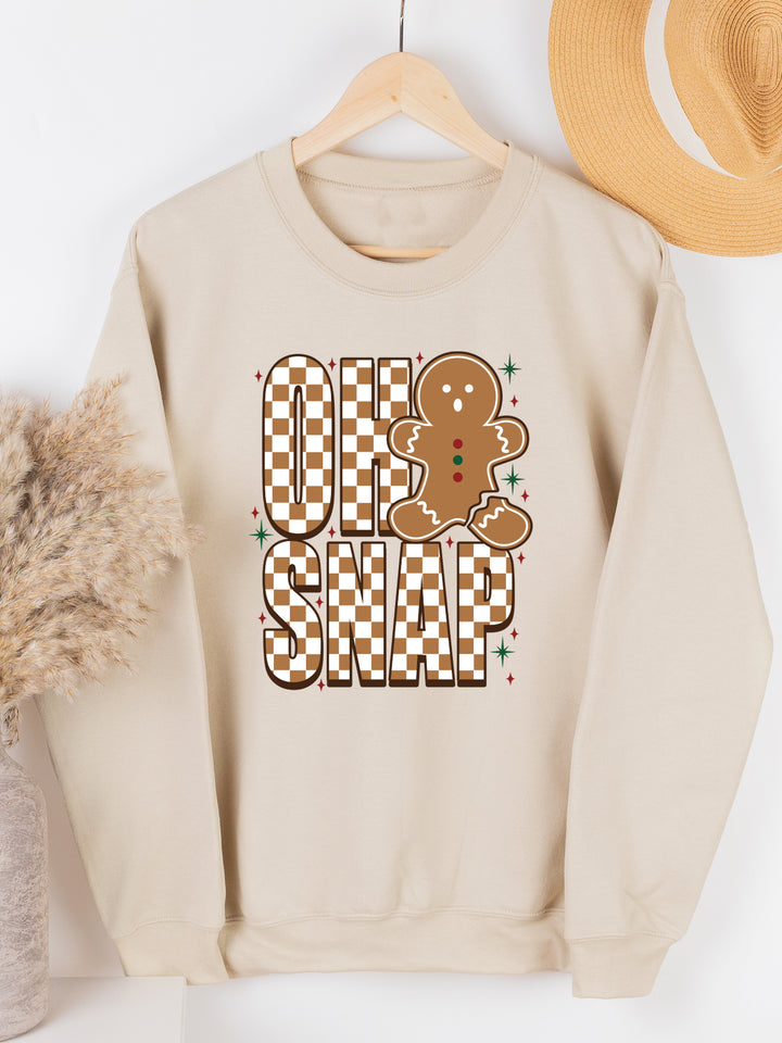 Oh Snap Gingerbread Graphic Sweatshirt