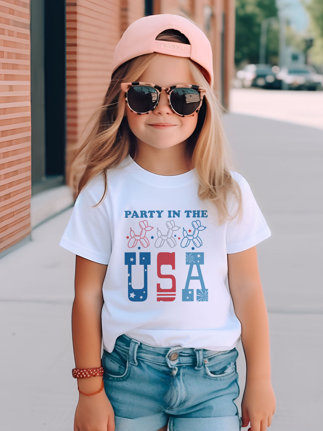 Party In The USA Kids Graphic Tee