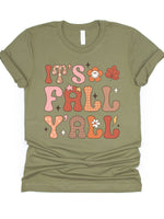 It's Fall Y'all Flower Graphic Tee