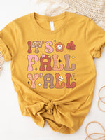 It's Fall Y'all Flower Graphic Tee