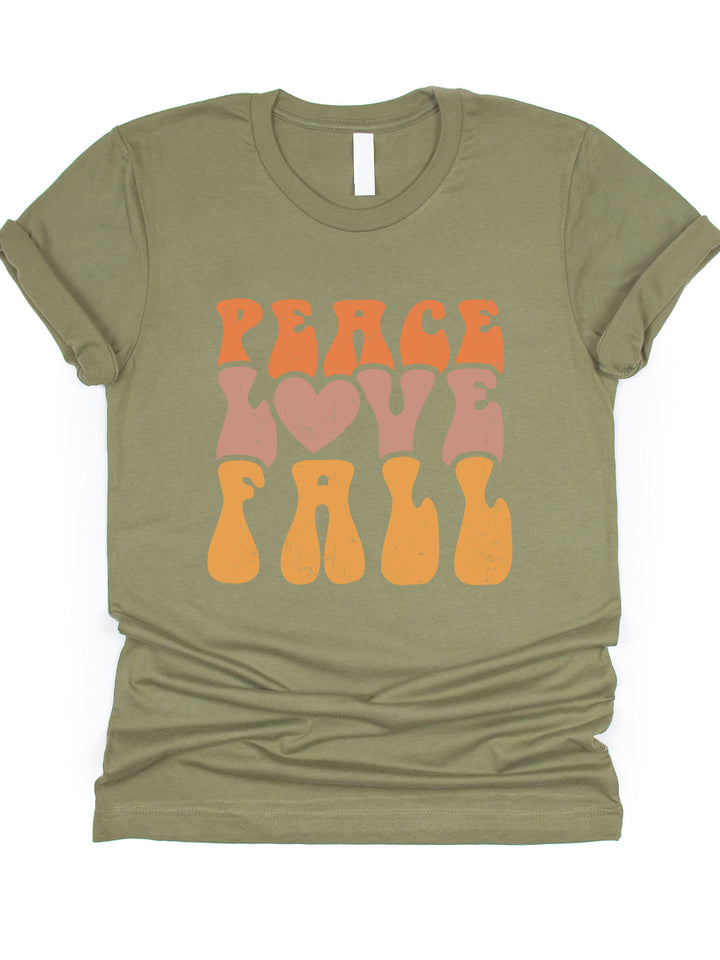 Peace Love Fall Graphic Tee