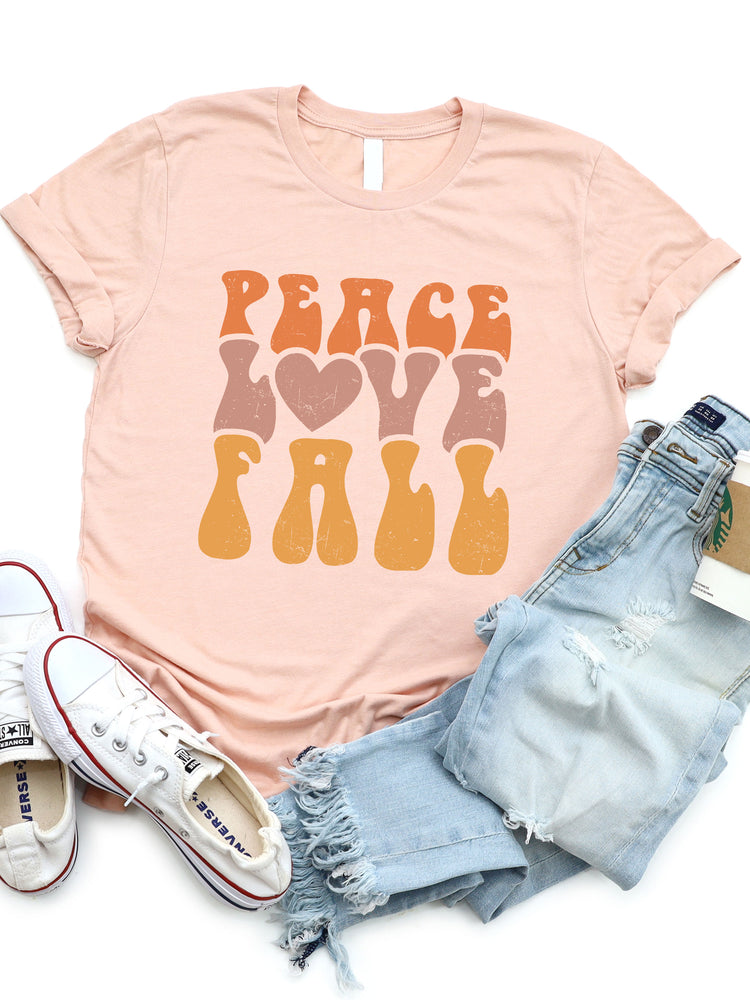 Peace Love Fall Graphic Tee