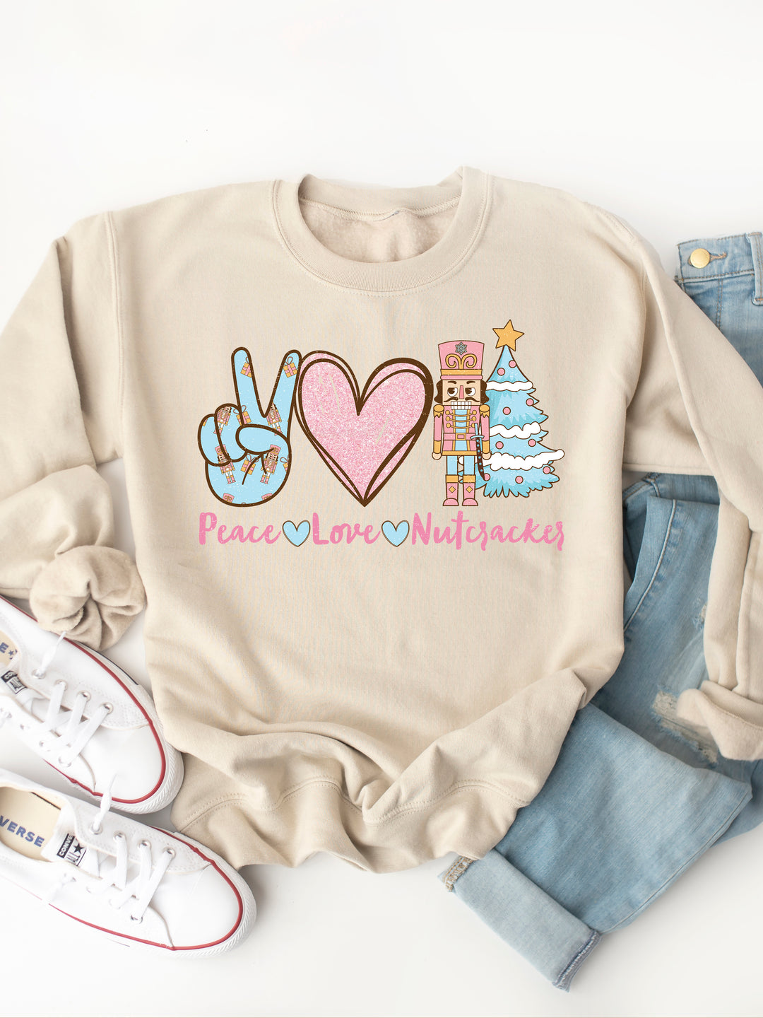 Peace, Love, Nutcracker - Graphic Sweatshirt