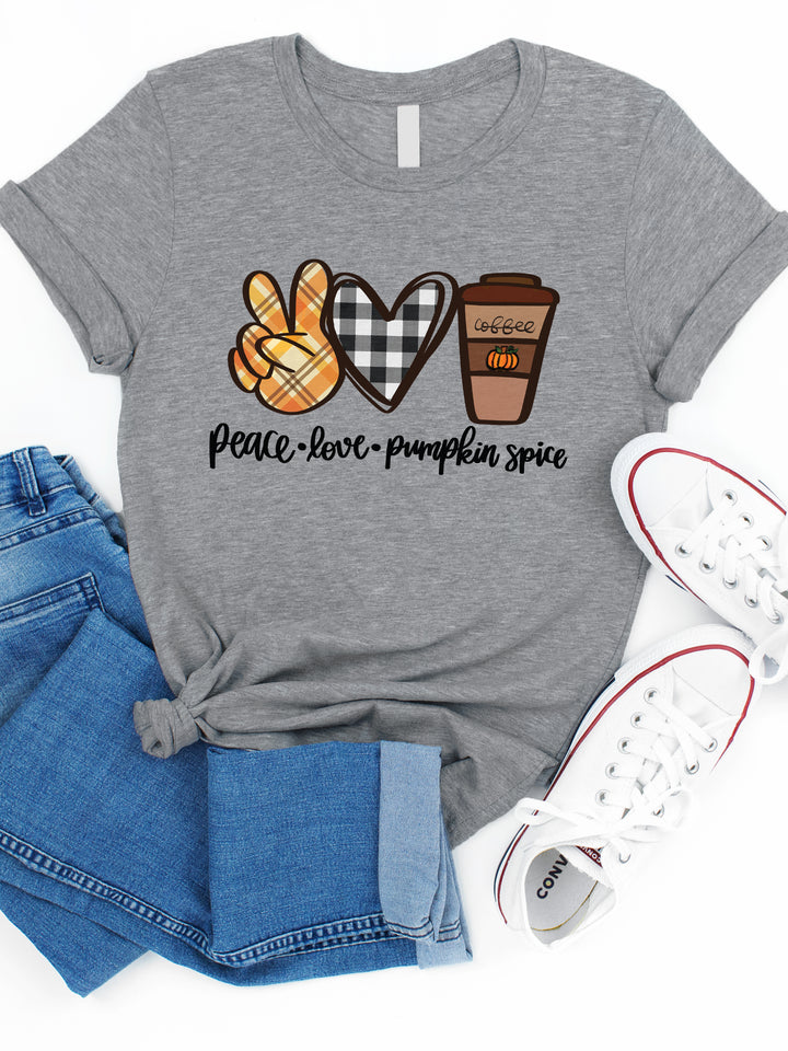 Peace Love Pumpkin Spice Graphic Tee