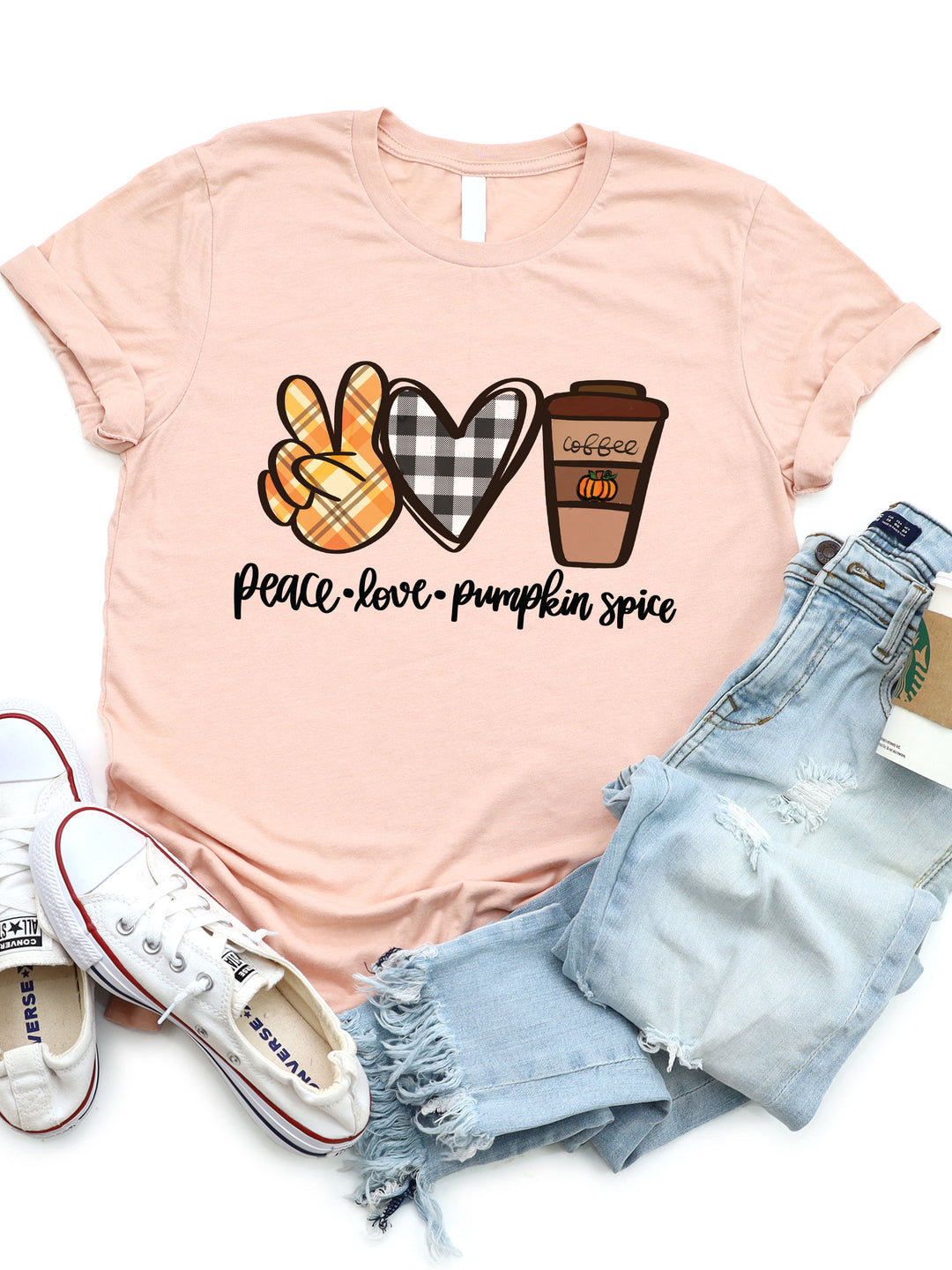 Peace Love Pumpkin Spice Graphic Tee