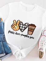 Peace Love Pumpkin Spice Graphic Tee