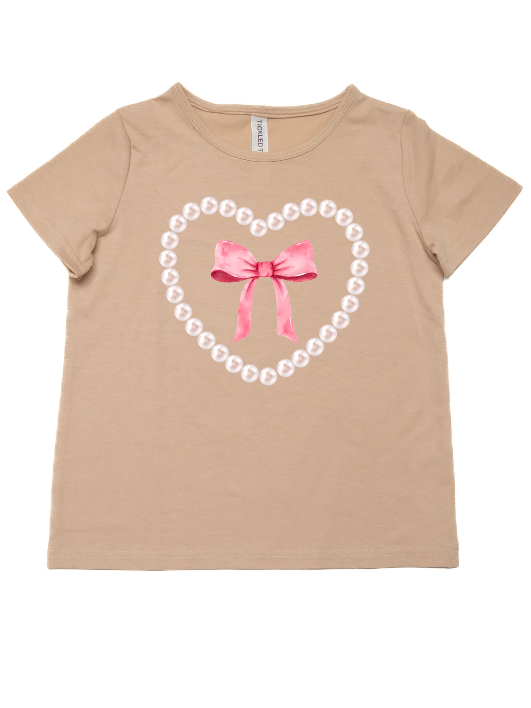Pearl Heart & Pink Bow Kids Graphic Tee
