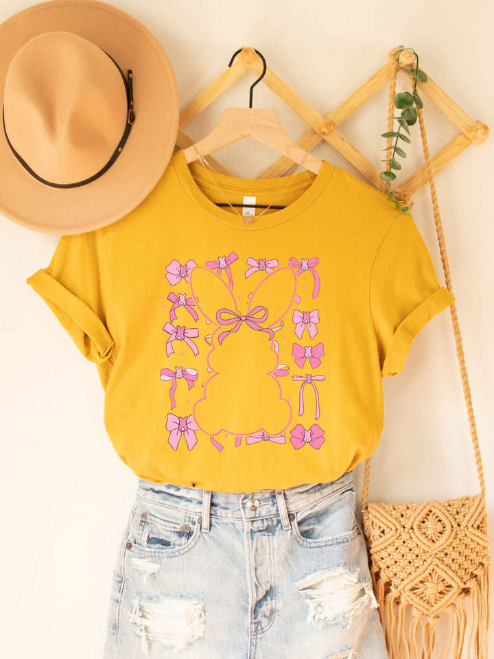 Bunnies and Bows Coquette Graphic Tee