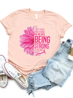 Cancer Strong Flower Graphic Tee