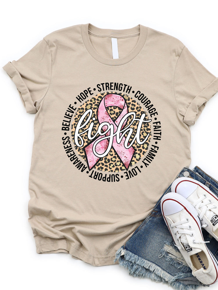 Pink Ribbon Fight Graphic Tee