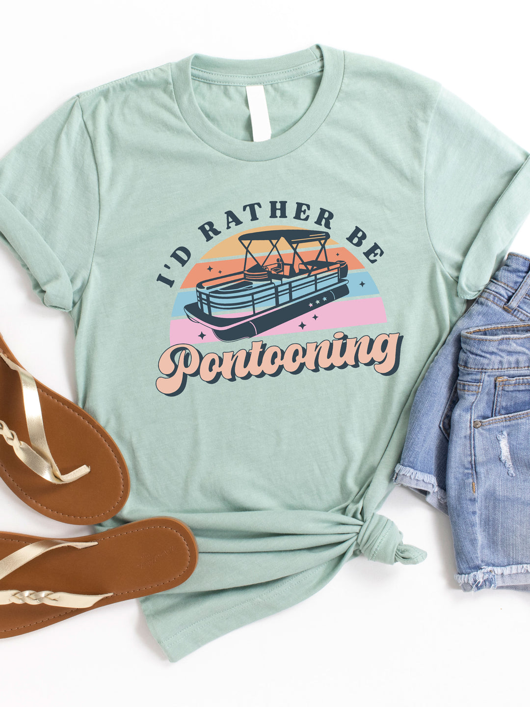 I'd Rather be Pontooning Graphic Tee