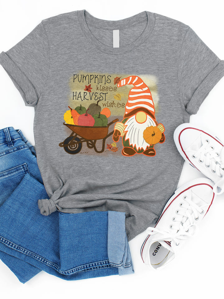 Pumpkin Kisses Harvest Wishes - Graphic Tee