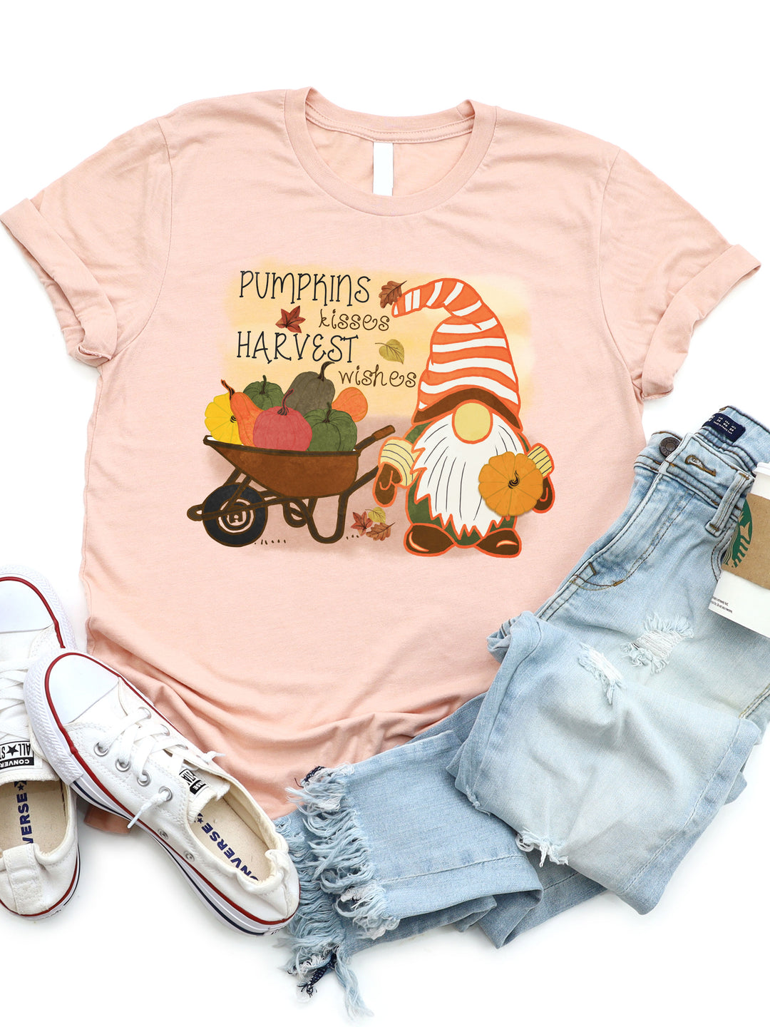 Pumpkin Kisses Harvest Wishes - Graphic Tee