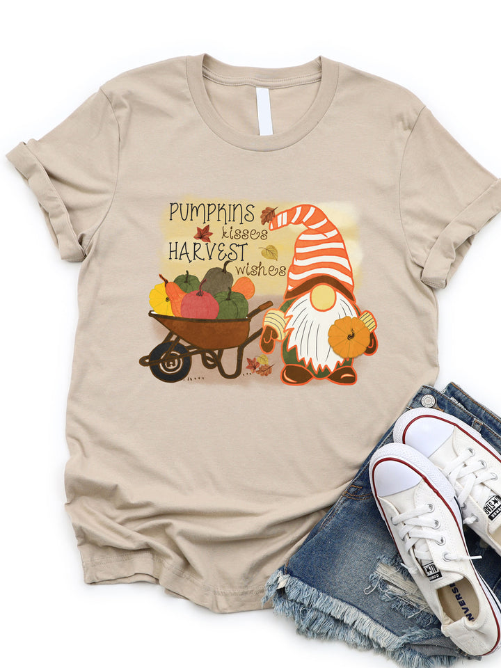 Pumpkin Kisses Harvest Wishes - Graphic Tee