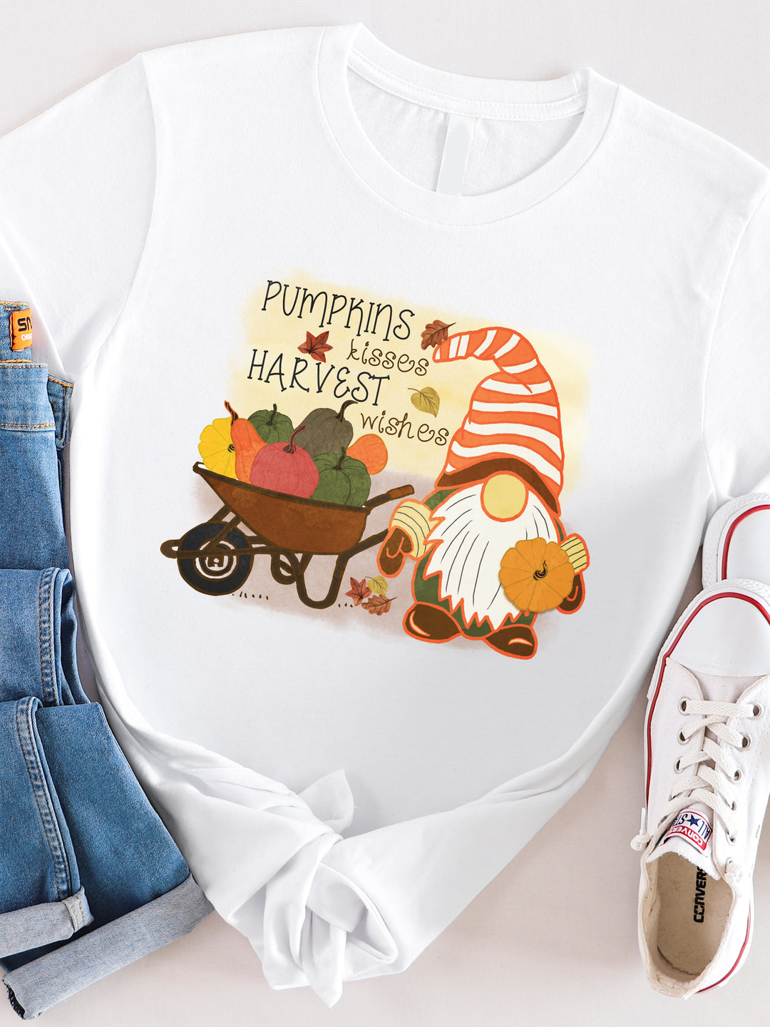 Pumpkin Kisses Harvest Wishes - Graphic Tee