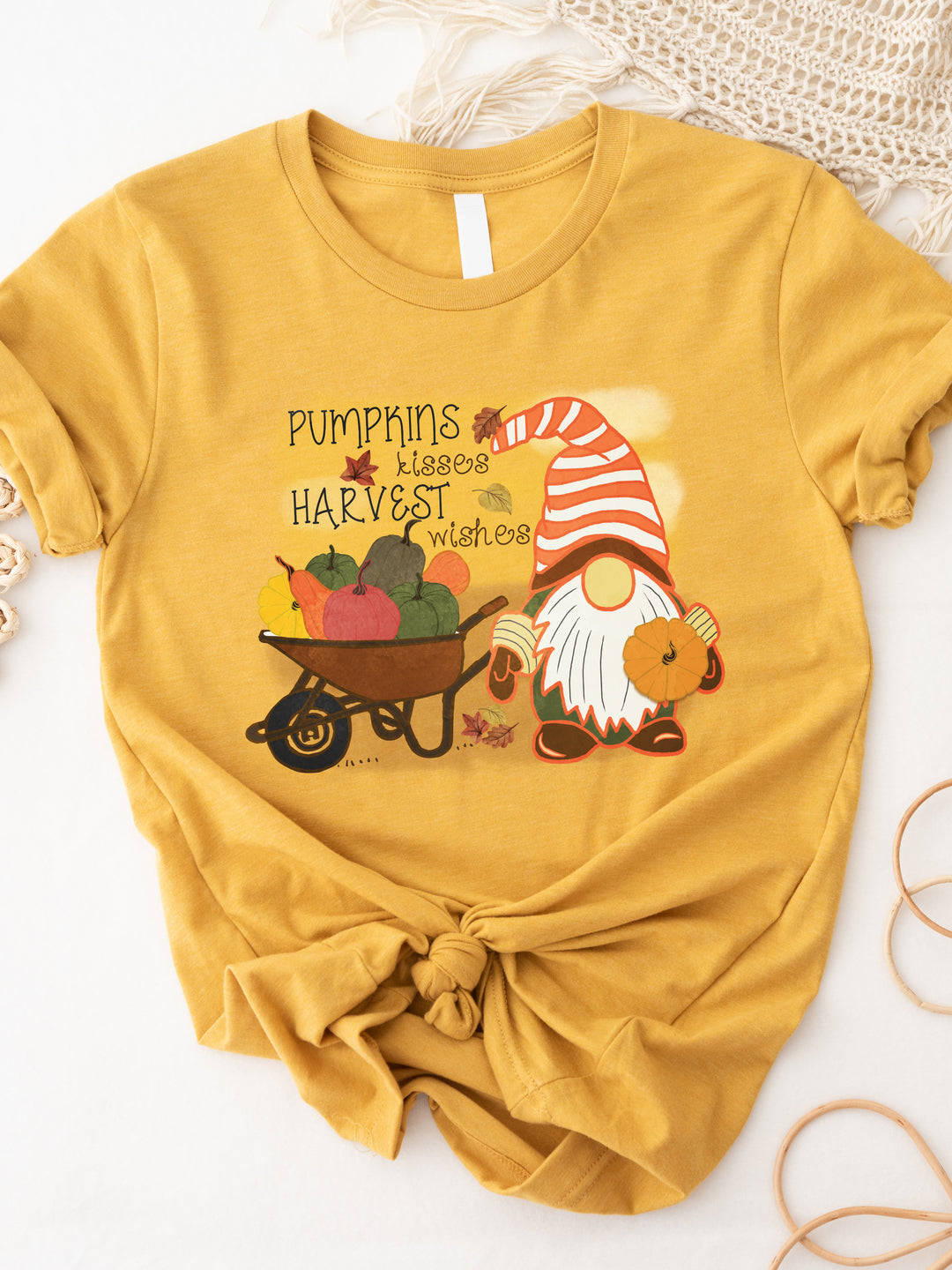 Pumpkin Kisses Harvest Wishes - Graphic Tee