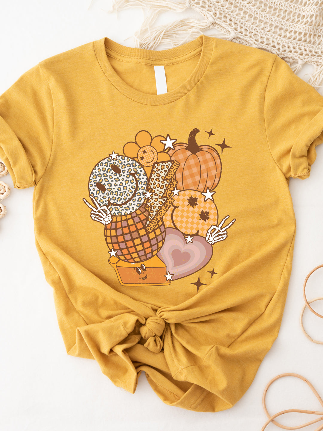 Pumpkin Smiley Disco - Graphic Tee