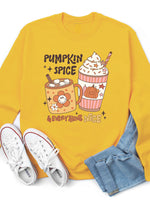Pumpkin Spice & Everything Nice (Coffee Design) Graphic Sweatshirt