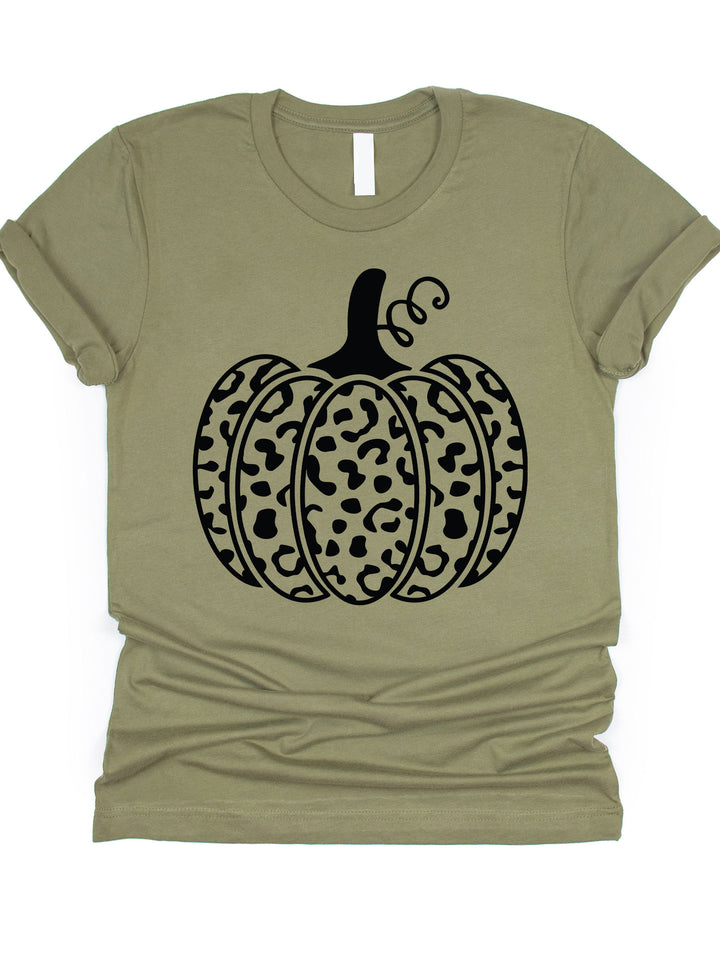 Cheetah Outline Pumpkin Graphic Tee