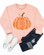 Floral Pumpkin Graphic Sweatshirt