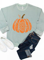 Floral Pumpkin Graphic Sweatshirt