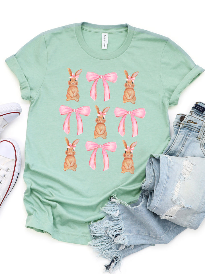 Bunnies and Bows Graphic Tee