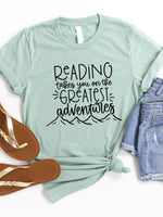 Reading takes you on the Greatest Adventures Graphic Tee