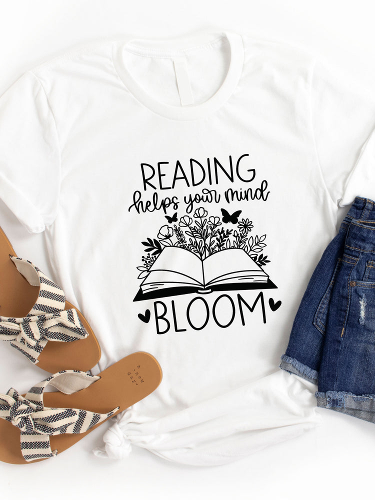 Reading helps your mind bloom Graphic Tee