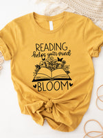 Reading helps your mind bloom Graphic Tee