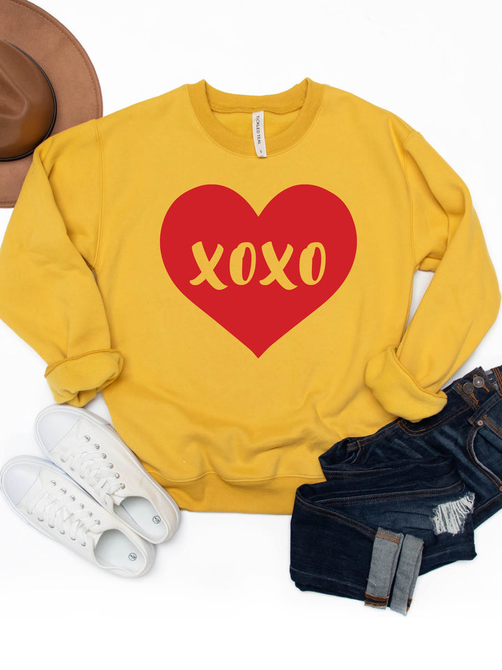 XOXO Heart Graphic Sweatshirt