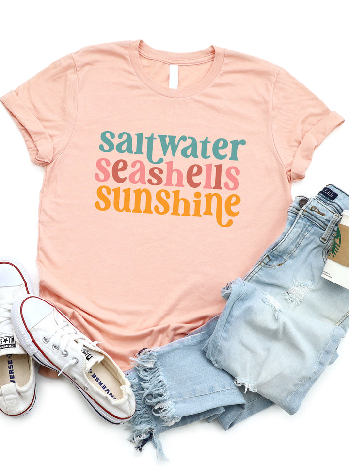 Saltwater Seashells Sunshine Graphic Tee