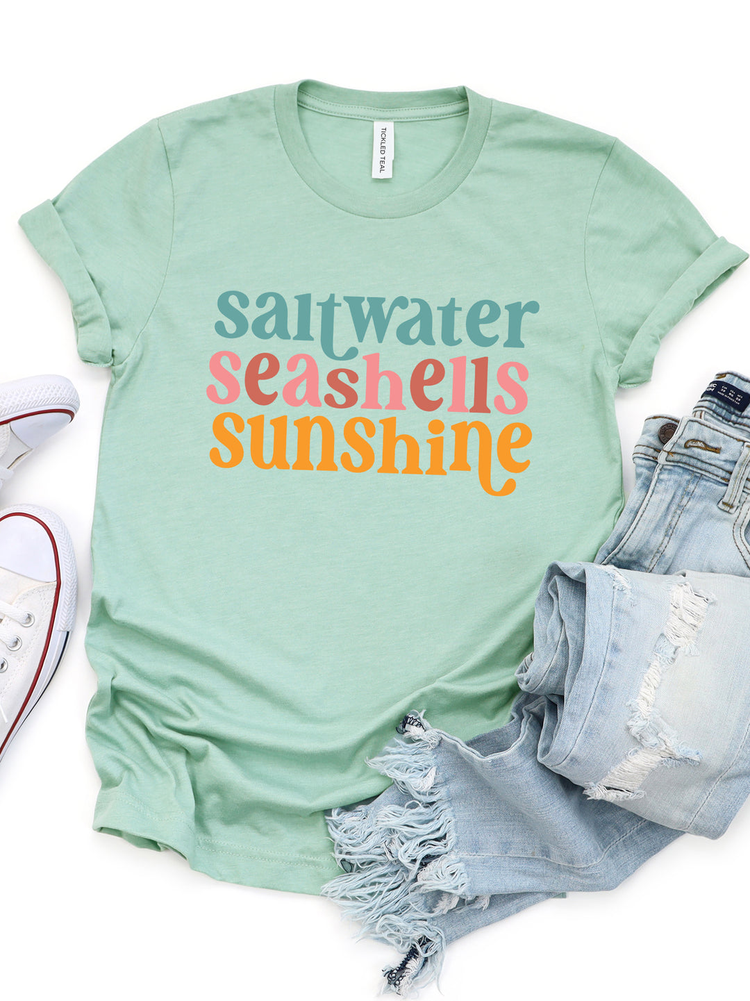 Saltwater Seashells Sunshine Graphic Tee