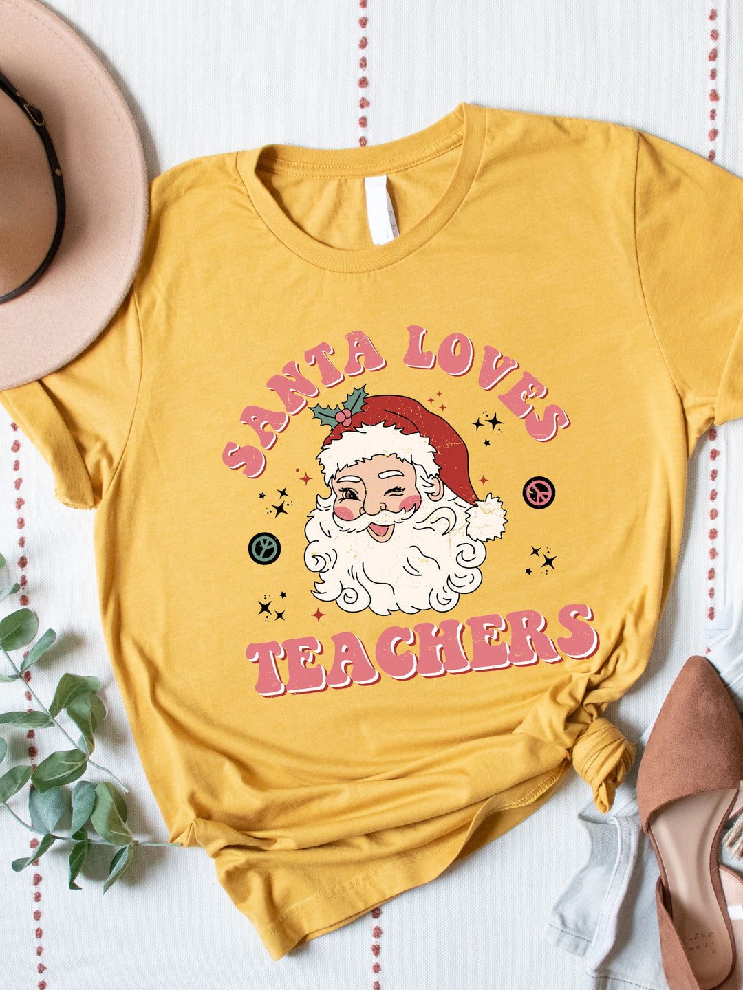 Santa Loves Teachers Graphic Tee