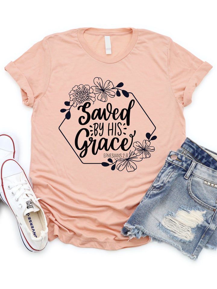 Saved By Grace Graphic Tee