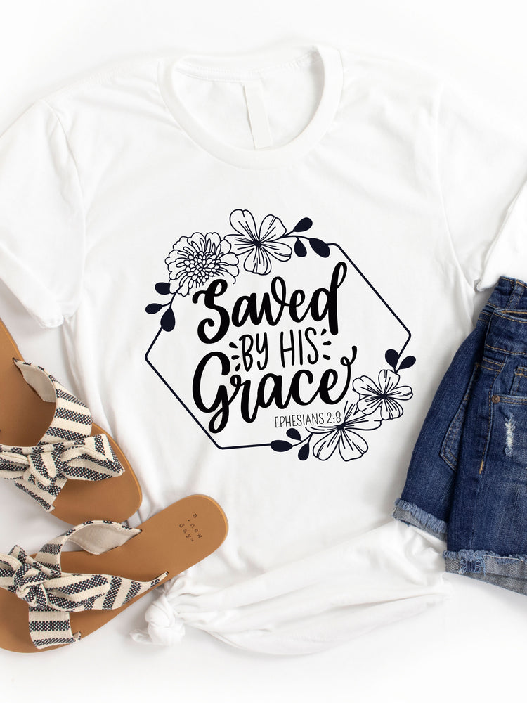 Saved By Grace Graphic Tee