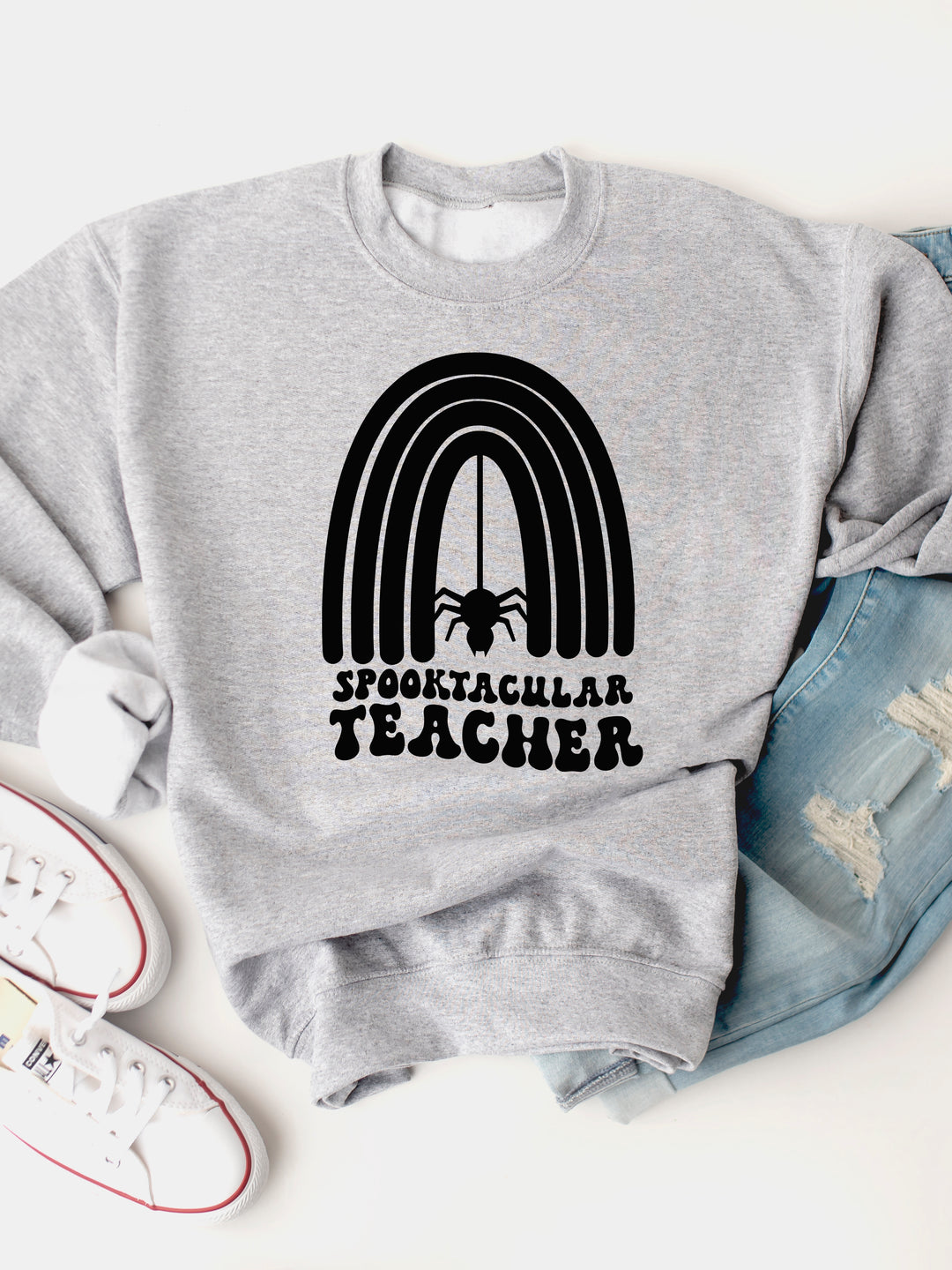 Spooktacular Teacher Graphic Sweatshirt